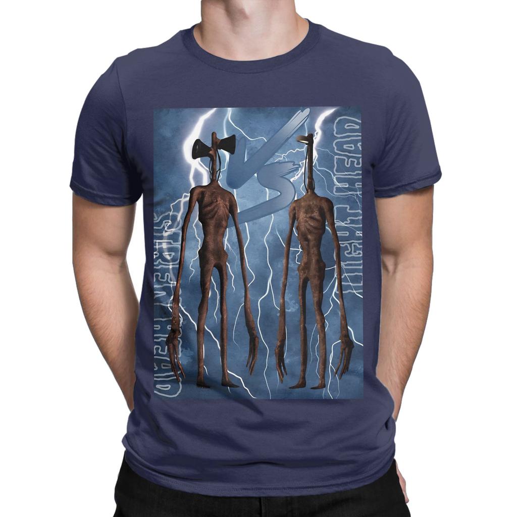 Siren Head Vs Light Head Funny 100 Cotton Tshirt Siren Head Tops Tees For Unisex