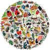 55 Cartoon Insects, Bees, Butterflies, Spiders Sticker Set - Waterproof & Non-Infringing for Notebooks, Stationery, or Water Cups