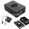 Black ABS Case with Fan for Raspberry Pi 4B