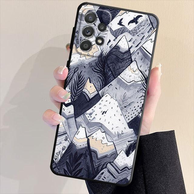 Красивый чехол для телефона с цветком кактуса и цветочным листом для Samsung Galaxy A72 A71 A31 A51 A33 A22 A13 A21s A23 A52 A53 A32