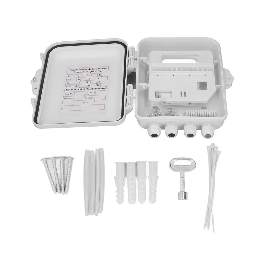 Водонепроницаемая распределительная коробка для оптоволокна на 12 волокон, настенная, распределительная коробка для оконцовки оптоволокна