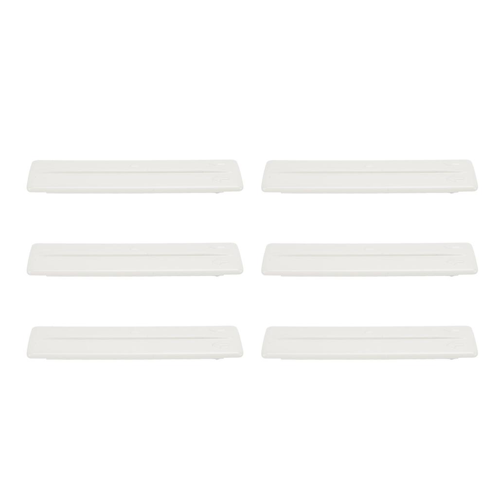 6 шт. Съемная крышка багажника на крышу Высокопрочный АБС-пластик Молдинг водосточного желоба крыши Набор зажимов для Fj Cruiser 2007-2014 Белый OE: