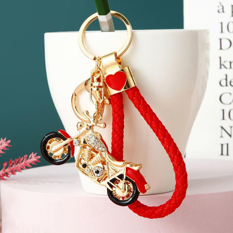 Очаровательный металлический брелок для мотоцикла для женщин с милым креативным дизайном, идея для подарка