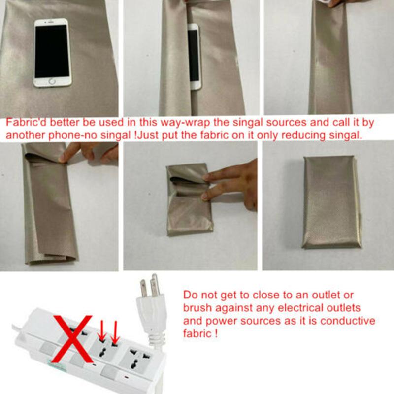 1M RFID WiFi/RF мобильный телефон сигнал экранирующий блок антимагнитная радиационная стойкая проводящая ткань для подкладки одежды своими руками