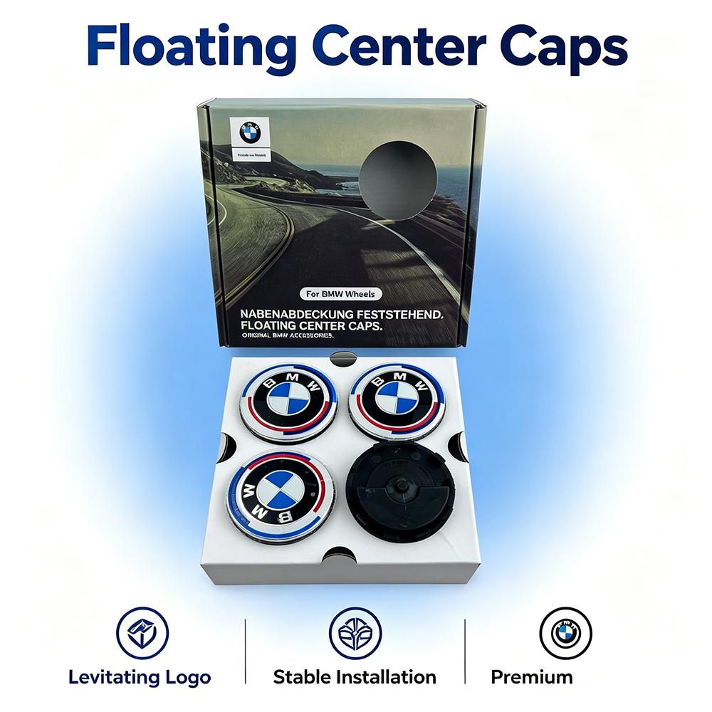 For BMW M 56/68mm Floating Wheel Center Caps For BMW G11 G12 G30 G31 G32 G38 G01 G08 G02 G05 F45 F46 F52 F48 F49 F39 F90 Auto Accessories