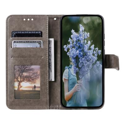Для Xiaomi 13 Lite/Civi 2 5G Кожаный чехол-кошелек с тисненым цветочным узором мандалы, подставкой и ремешком