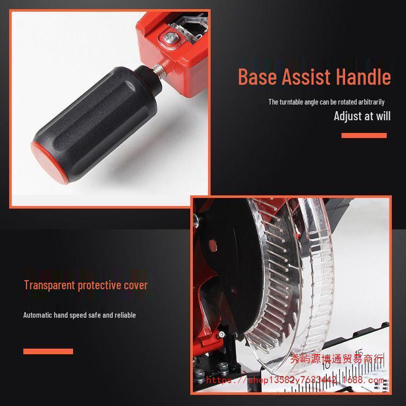 Высокоточная алюминиевая торцовочная пила 10 дюймов, 45º Многофункциональная режущая машина