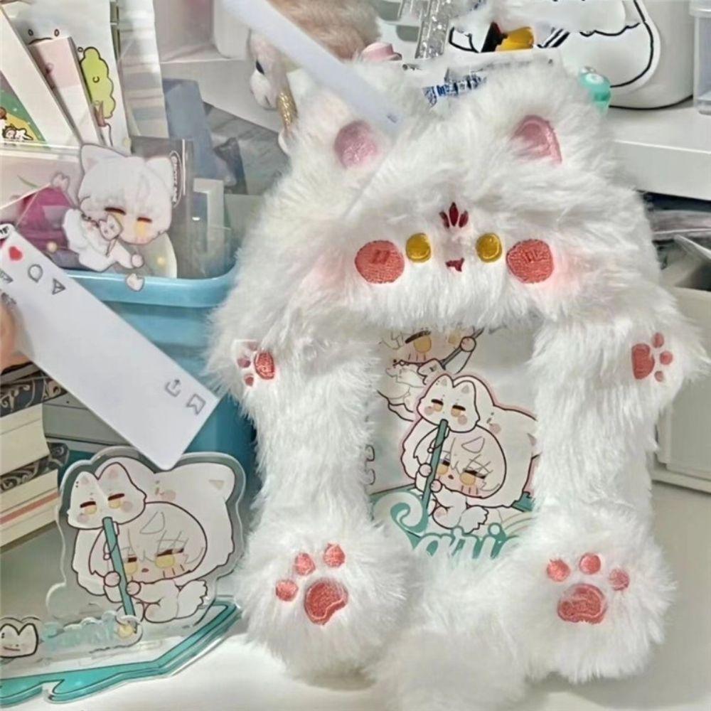 Милый плюшевый чехол для фотокарточки, милый чехол для автобусной двери, модная сумка-брелок, подарок на день рождения