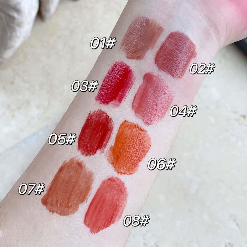 Зеркальная глазурь для губ с фруктовым чаем и холодным чаем не легко прилипает к чашке и образует пленку, прозрачный стеклянный желейный блеск для губ для осени и зимы.