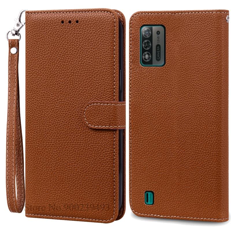 Чехол A52 Lite для ZTE Blade A52 Lite, мягкий силиконовый кожаный чехол-кошелек, чехол для ZTE Blade A52 Lite, чехол из ТПУ, задняя крышка Etui
