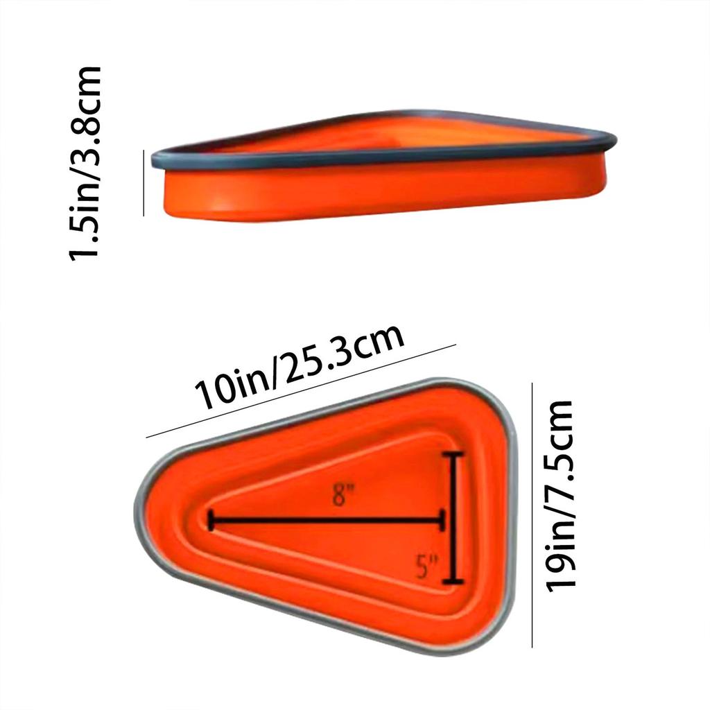 Многоразовый контейнер, складной треугольный контейнер для хранения пиццы, переносной контейнер для ломтиков пиццы, кухонные принадлежности