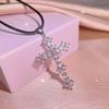 Cross Necklace for Women Simple Ins Cold Style Pendant Trendy Light Luxury Niche Design Clavicle Chain