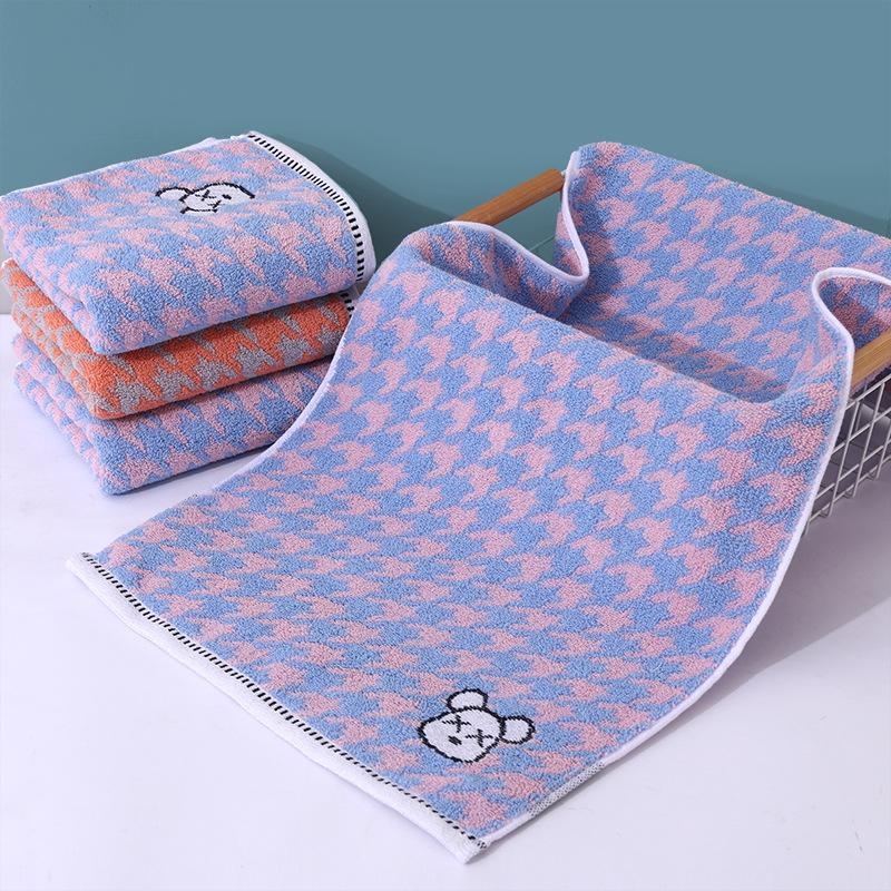 Cotton Towel Thickened Jacquard Soft Absorbent Adult Household Polyester Cotton Towel Quick Drying Towel Cotton Children's Face Towel