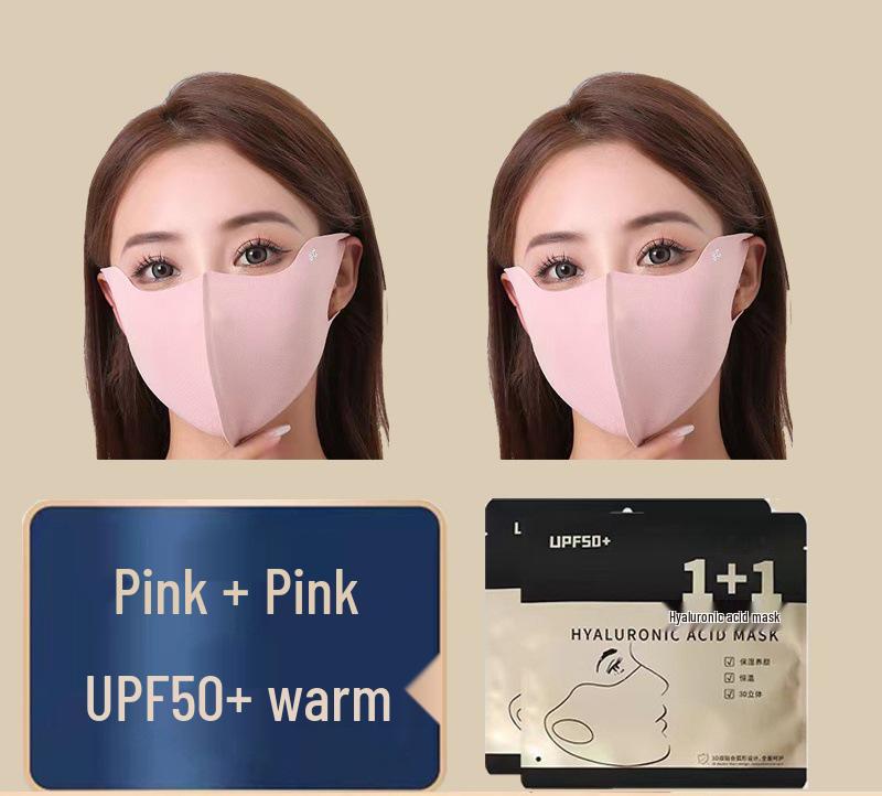 Новая 3D маска для лица с гиалуроновой кислотой, моющаяся, защита от холода для велоспорта и тепло для осени/зимы