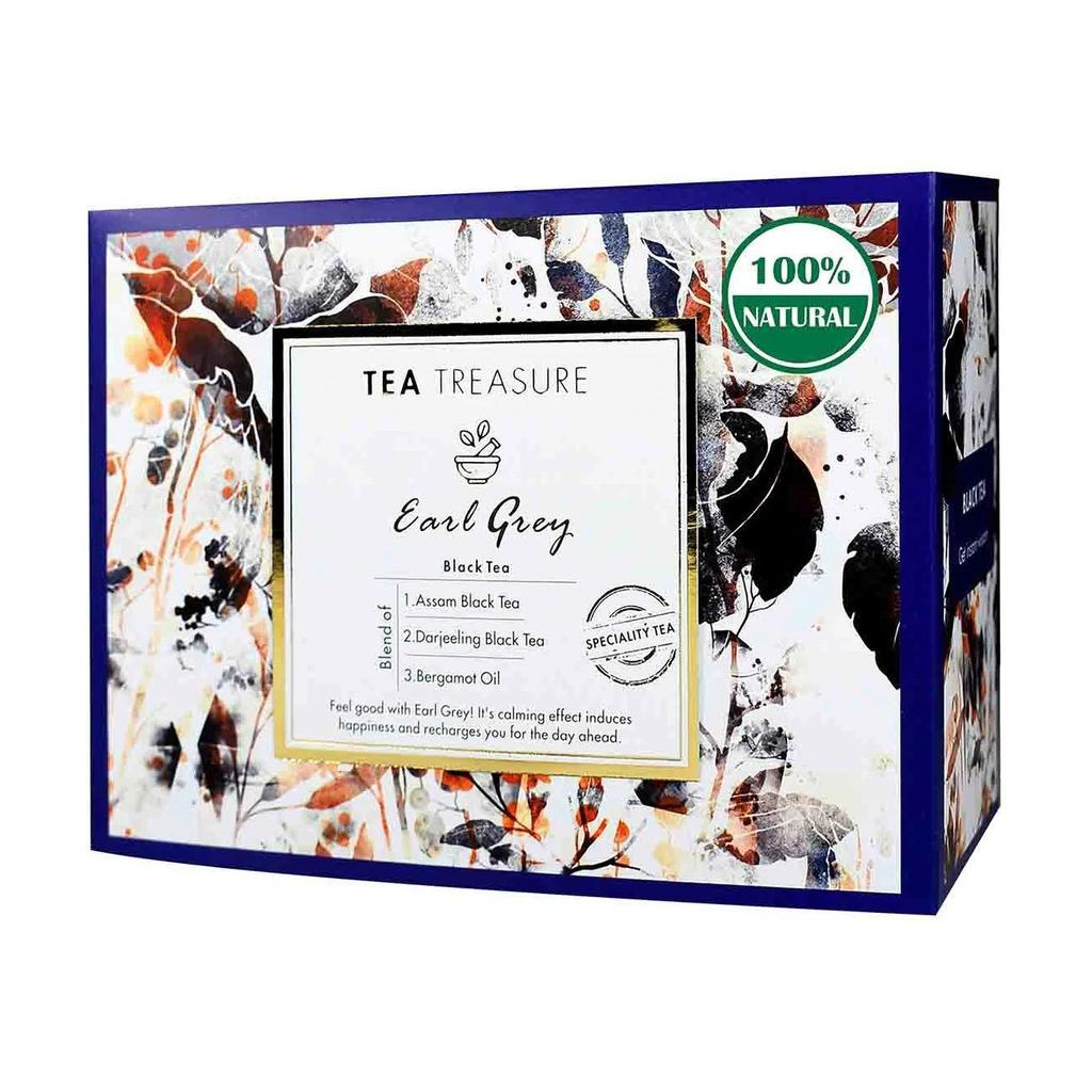 Earl Gray Black Tea (18 Pack, 2 G), Earl Gray Black Tea, Tea Treasure