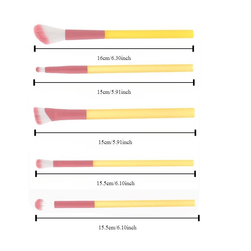 Набор из 5 кистей для макияжа, кисть для теней, кисть для пудры, кисть для тональной основы, кисть для макияжа, кисть для румян, хайлайтер, набор консилеров, инструменты для красоты