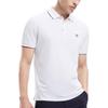 Fila Однотонная крутая дышащая вязаная рубашка поло мужская топы белая F51M421103A-WT