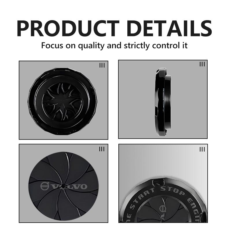 bgr3 Car Styling One-Click Start Button Protective Cover Universal For Volvo V50 S60 XC60 S40 XC40 XC90 V60 S80 S90 V70 XC70