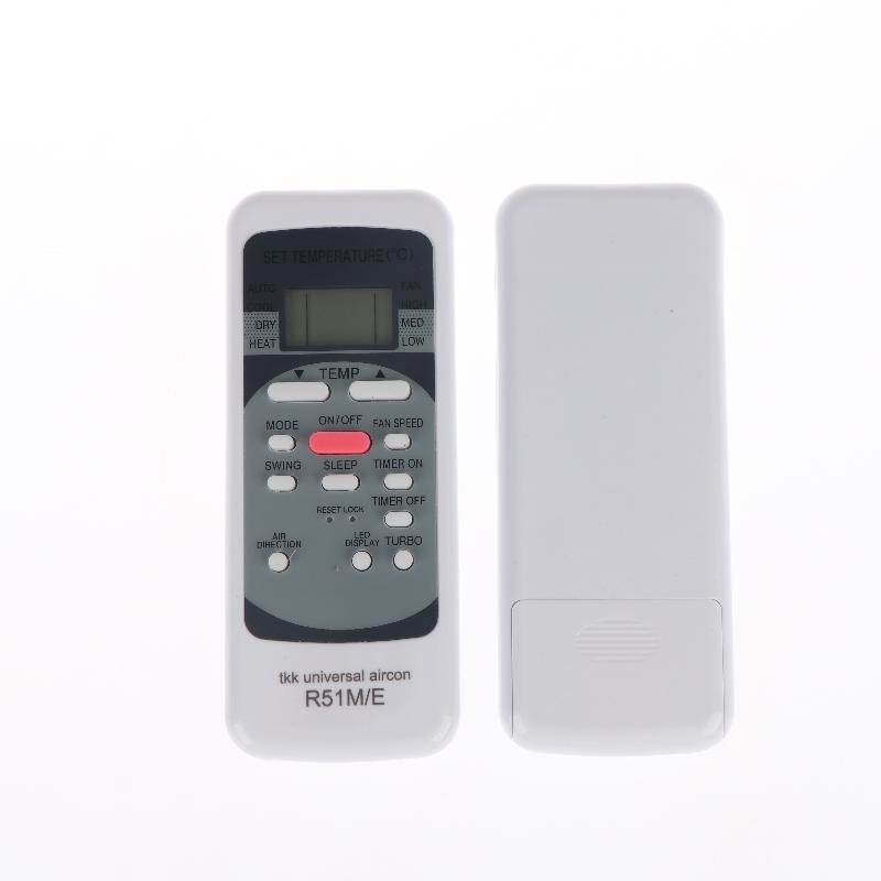 1/2Pcs Universal Controller Air Conditioner Remote Control Replacement Built-In Clock Timer Functions R51M/E For Midea
