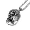 JMXD Hip Hop Baseball Cap Skull Necklace, Men's Trendy Pendant Jewelry