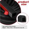 Rubber D Shape Door Seal Strip 1" RV Slide Out Seal Self Adhesive EPDM Rubber Heavy Duty Automotive Weather Stripping For Fill Gaps Apply To Car