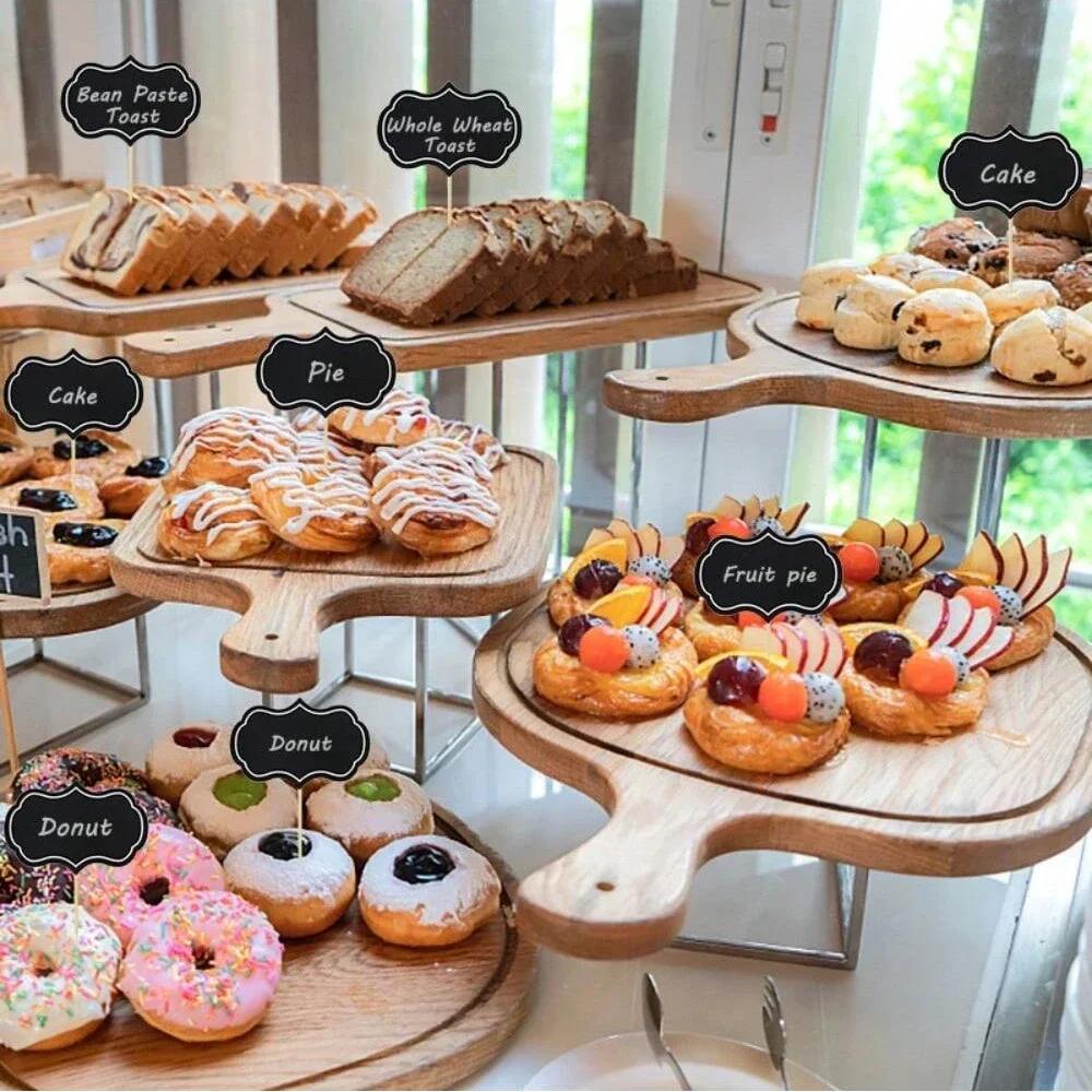 24 шт. Мини-доска для записей, держатель для визитных карточек, этикетка с номером бренда, цена на стол для вечеринки в ресторане дома