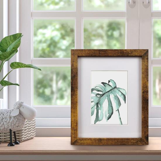 Деревянная фоторамка Минималистичная фоторамка с оргстеклом Настольная фоторамка для настенного монтажа для домашнего офиса Декор