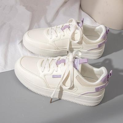 Обувь Женская Повседневная Обувь на Платформе Модная Дышащая Женская Беговая Спортивная Обувь Студенческая Фиолетовая Обувь для Скейтборда Tenis Сникеры Женские