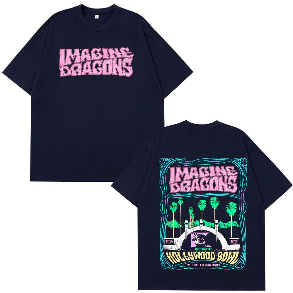 Imagine Dragons Loom World Tour 2026 Merch Tshirt Unisex Women Fashion Retro Tshirt Summer Loose Casual Aesthetic Trendy T Shirt