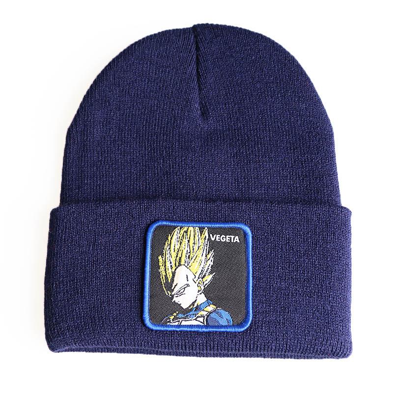 New anime cartoon character Dragon Ball Vegeta Vegeta Knitted hat, woolen hat, hip-hop ski pullover beanie