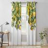 Summer Watercolor Lemon Vintage Window Curtains for Living Room Luxury Bedroom Curtain Kitchen Blinds Drapes Curtains