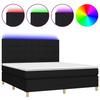 VidaXL Bed Slat Base with Mattress and LED, Upholstered Bed, Double Bed, Adult Bed for Interior Bedroom, 3135447