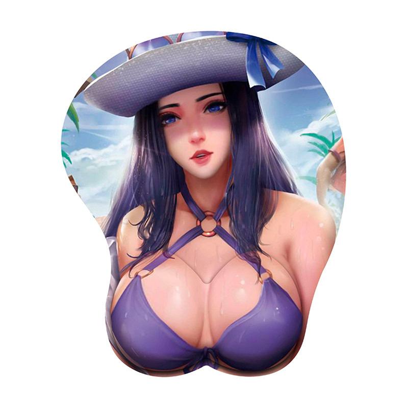 Sexy Mouse Pad Anime 3D Breast Mousepad Wrist Rest Silicone Creative Mouse Mat