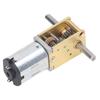 DC Geared Motor 60RPM Double Shaft Low Noise DC12V Worm Gear Speed Reduction Motor for Robot