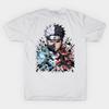 Asian Size Cotton Unisex Tshirt Print T-shirt Kakashi And Obito Fusion Art T-shirt No-Cut Print Regular Fit