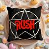 ROCK BAND R-RUSH Pillow Case Plush Fabric Soft Double-Sided Printed Sofa Home Decor Fine Winter  Gift Cushion Cover