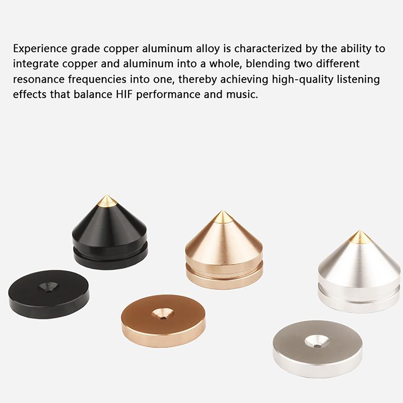 1Set Speaker Loudspeaker Spikes Stand Feet Audio Speaker Repair Parts Turntable Stand Shock Absorber Pin Nails And Pads