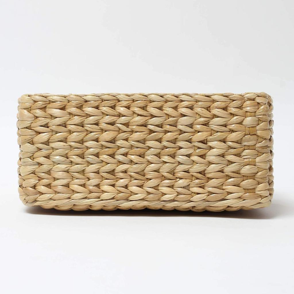 Rectangular Storage Baskets|Cane Or Bamboo Basket|Tray Online As Gift Hamper Basket|Wardrobe Basket(Small,Beige)