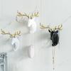 ABS Deer Head Hanging Hook Wall-Mounted Home Decoration New Hat Key Hanger