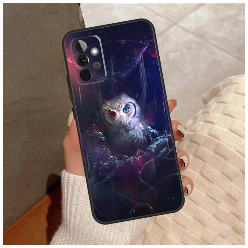 Животное Сова Для Samsung Galaxy A14 A34 A54 A06 A16 A26 A36 A56 A12 A32 A52 A13 A33 A53 A15 A35 A55 Чехол