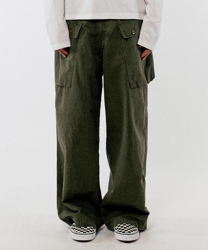 GOLDEN SUNSHINE Cotton Monkey Pants_Khaki
