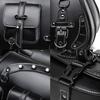 1 Pair Retro Punk Style Saddlebag Motorcycle Tool Bag Waterproof Travel Luggage Storage Bag Motorbike Over Saddlebag