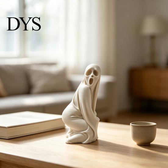 Настольное украшение на Хэллоуин, Забавная фигурка призрака в ботинках, 3D-печатная причудливая статуэтка, Забавная статуэтка для декора стола, полки в домашнем офисе, Жуткая комната