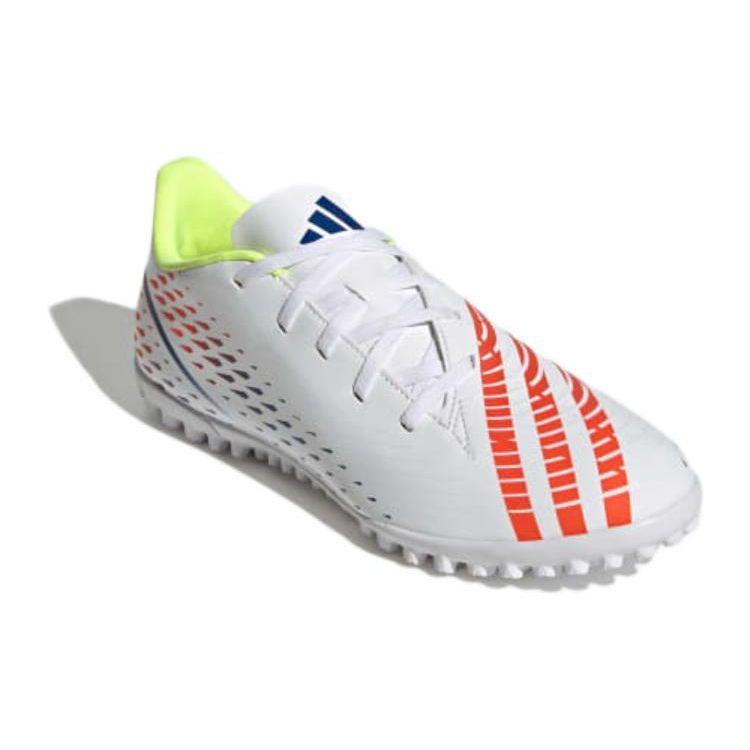 adidas Predator Edge.4 С круглым носком, шнуровка, TF (Резиновые шипы) Искусственная трава для твердого грунта Ультра-волокно Нескользящие Износостойкие Футбольные бутсы GV8526