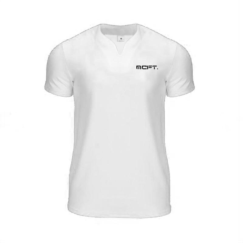 Muscleguys Хлопковая футболка с короткими рукавами, мужская модная повседневная спортивная летняя одежда с половиной рукавом