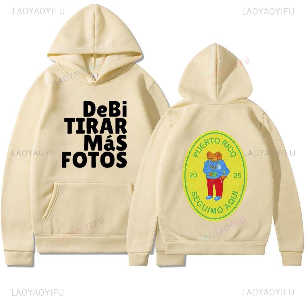 Худи с альбомом Bad Bunny DTMF для мужчин и женщин, оверсайз, пуловер, зимнее худи, подарок для фанатов, стильный свитер, новинка 2025 года, с длинным рукавом