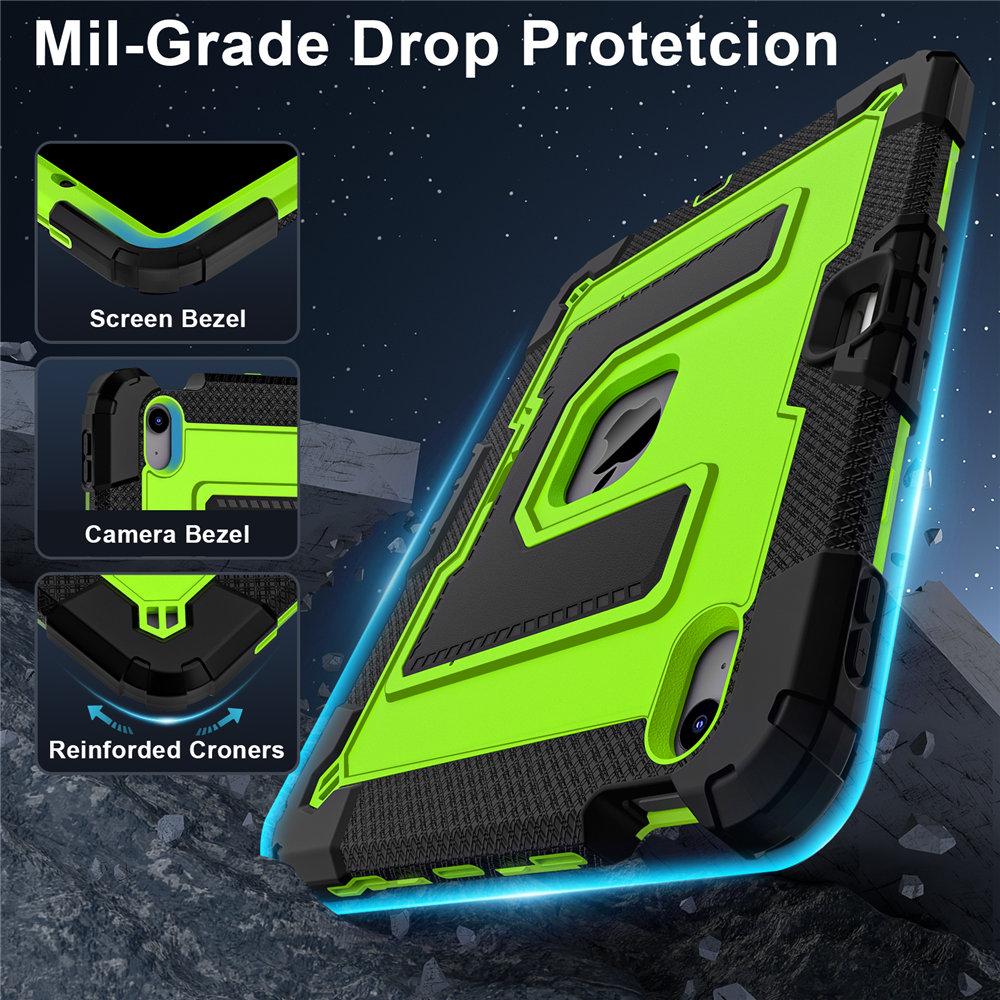 Armor Stand Case For iPad Air 11 M2 M3 2025 2025 Gen Heavy Duty Rugged Protection Cover With Strap Pen Slot