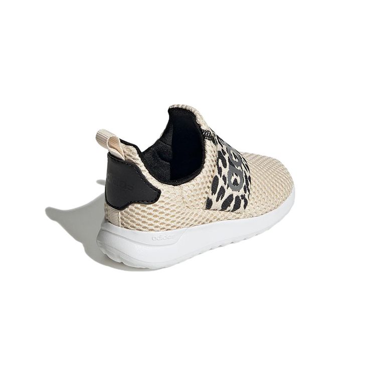 Adidas Neo Lite Racer Adapt 4.0 Удобные Повседневные Модные Прочные Низкие Кроссовки для Ходьбы Детская Обувь Бежевый Черный GV9117