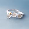 Plum Blossom Open Handmade Finger Ring Adjustable Flower Women Jewelry
