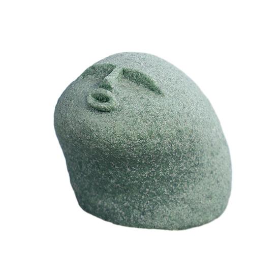 Cute Stone Primitive Man Figurine Funny Stoneman Statue Carving Face Decoration for Garden Home Decor Fish Tank Ornament